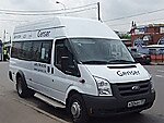 Бесплатный автобус Genser в пункт аренды автомобилей АрендаАвто-кнг на Новорязанском шоссе